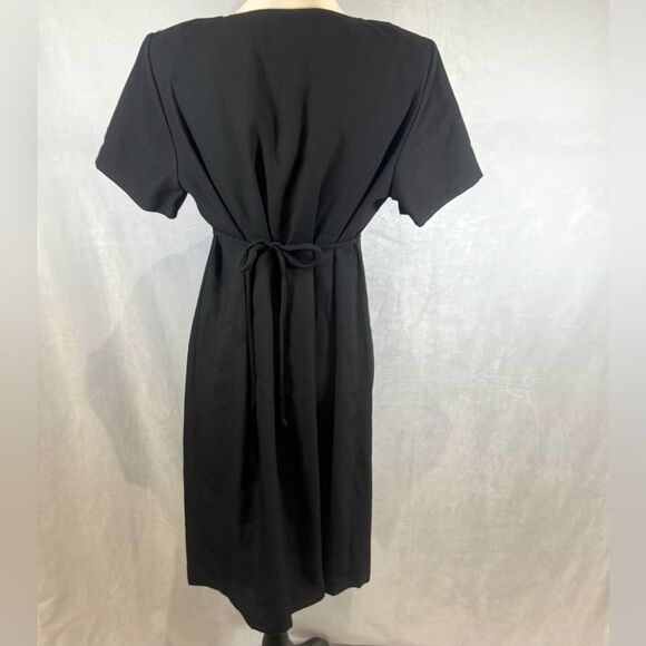 Duo Maternity black notched vneck career maternity dress size medium - Picture 3 of 5
